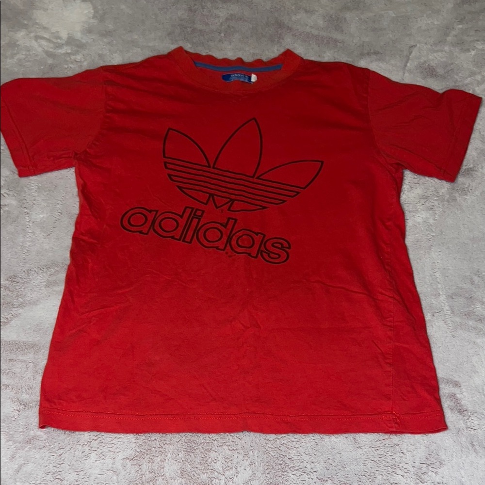 Adidas Red Graphic Tee